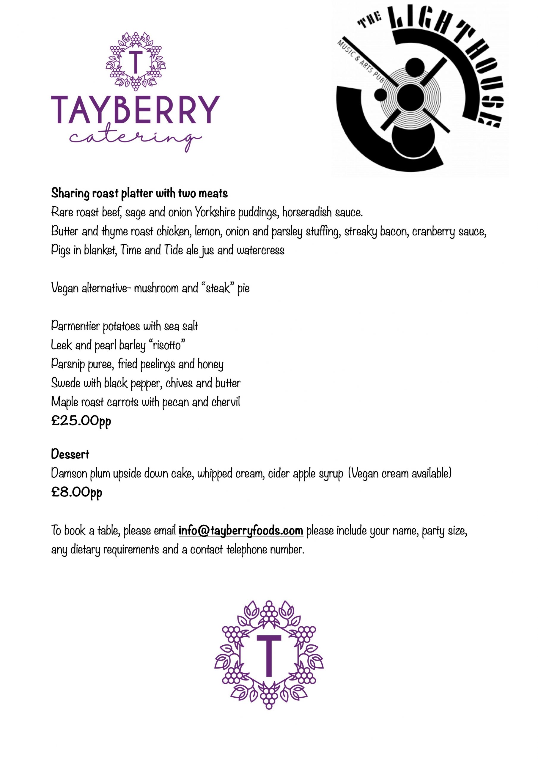 Lighthouse roast menu DecmeberB PDF